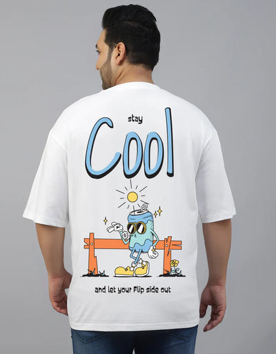 Stay Cool Back Graphic Plus Size Printed Tshirt
