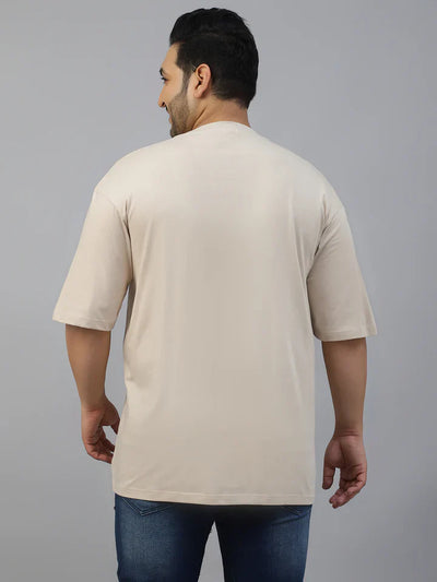 Truth Beige Chest Plus Size Graphic Printed Tshirt