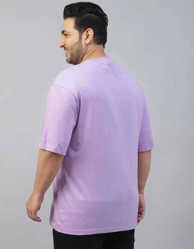 Lilac Plain Plus Size T-shirt